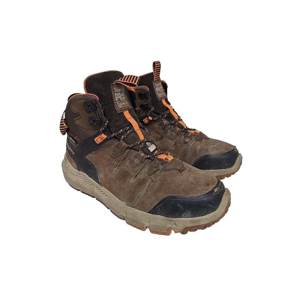 Timberland PRO Men's TB0A63XBEPB Tempe Alloy Toe Waterproof Boot Brown 9.5W